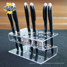 Jinbao personalizar crystal clear acrílico caneta rack de peneirador 3mm MOQ preço